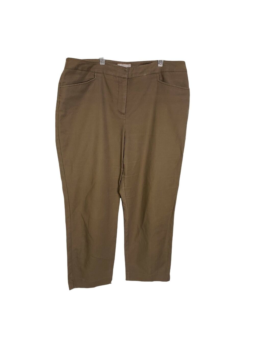Fabulously Slimming By Chico’s Womens Pants Size 2 Large 12 Brown Crop Ankle